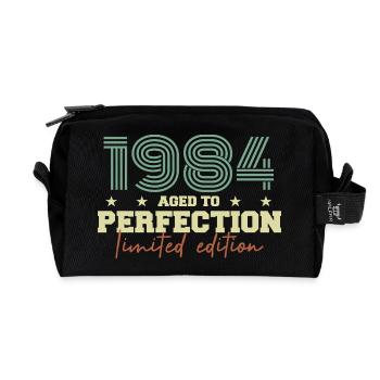 1984 - Recycled Toiletry Zip Bag - black - Front
