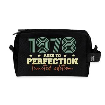 1978 - Trousse de toilette en tissu recyclé - noir - Devant