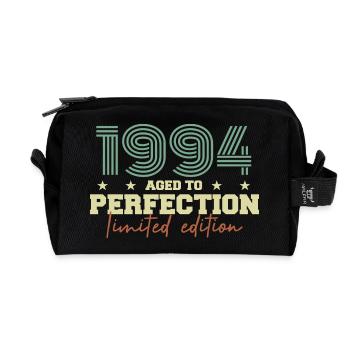 1994 - Recycled Toiletry Zip Bag - black - Front