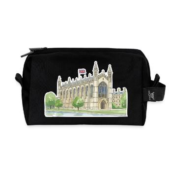 Cambridge King's College Kapelle, Universität Kunst - Recycelte Kulturtasche - Schwarz - Vorne