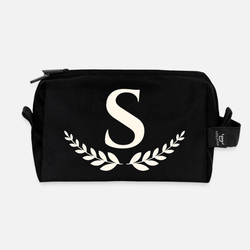 S - Recycelte Kulturtasche - Schwarz