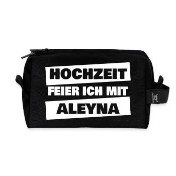 Heiraten Aleyna - Recycelte Kulturtasche - Schwarz - Vorne