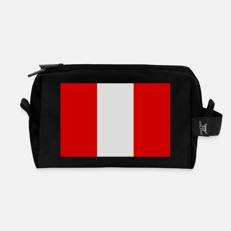Pérou - Trousse de toilette en tissu recyclé - noir