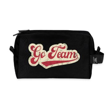Go Team - Recycled Toiletry Zip Bag - black - Front