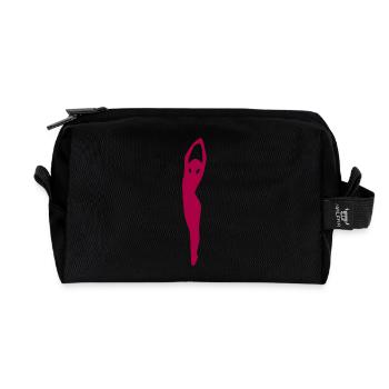 Dancing Dance - Recycled Toiletry Zip Bag - black - Front