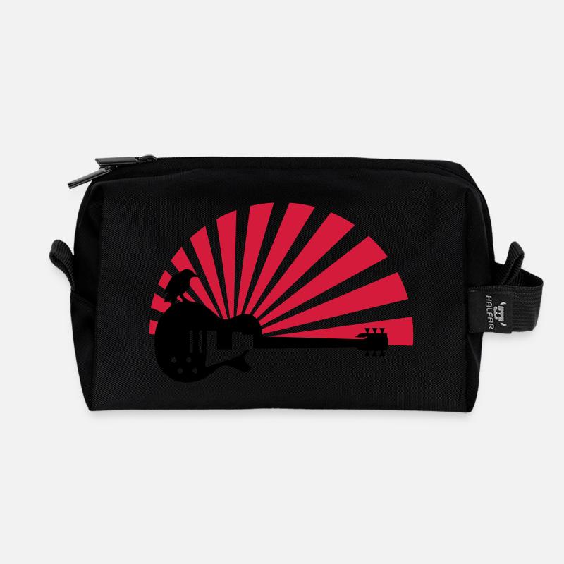 gitarre - Recycelte Kulturtasche - Schwarz