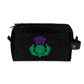 The Sturgeonator - Scottish Independence - Recycled Toiletry Zip Bag - black - Front