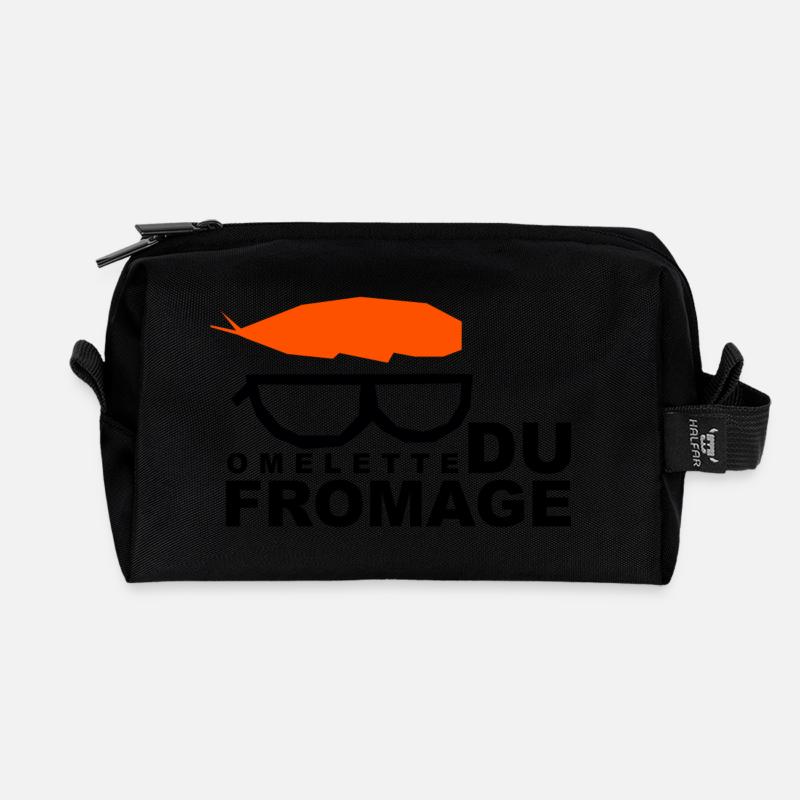 Omelette du fromage - Recycled Toiletry Zip Bag - black