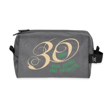 Geburtstag 30 Jahre - Recycelte Kulturtasche - Anthrazit - Vorne