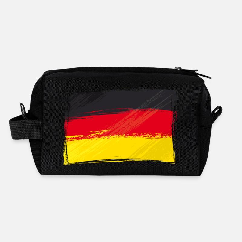 Drapeau, Drapeau, Allemagne fan Trousse de toilette en tissu recyclé