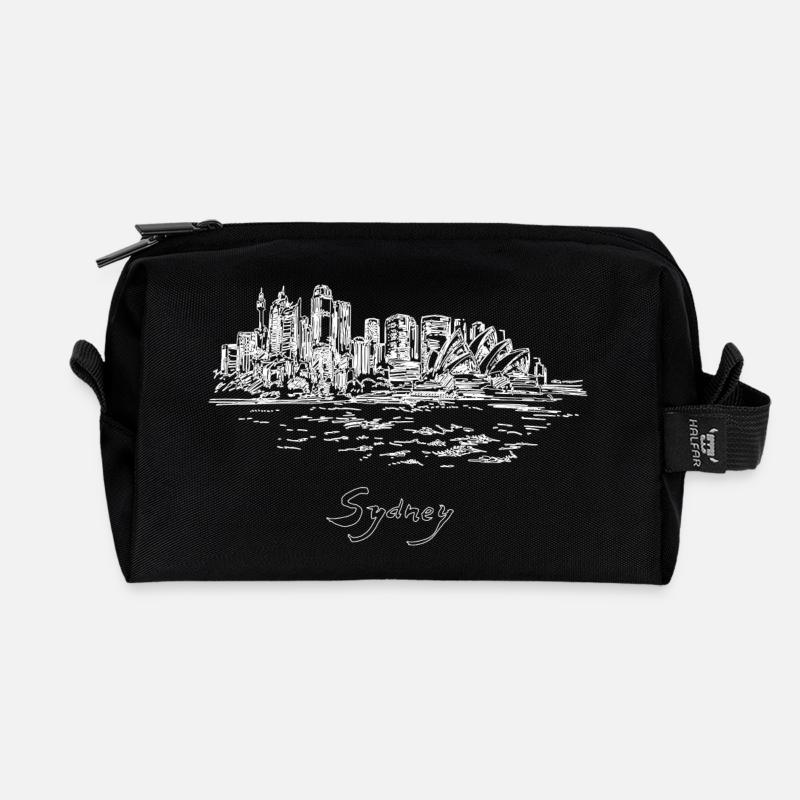 Sydney City - Australien - Recycelte Kulturtasche - Schwarz