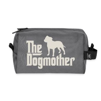 The Dogmother - Staffordshire Bull Terrier - Recycled Toiletry Zip Bag - anthracite - Front