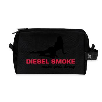 Diesel Smoke make Girls horny - Recycelte Kulturtasche - Schwarz - Vorne