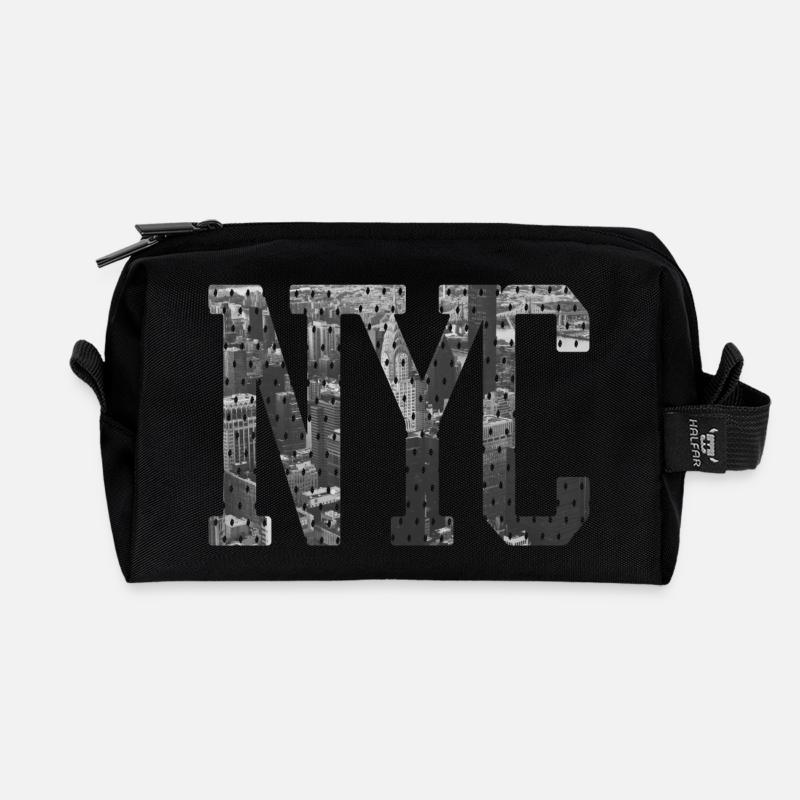NYC - Recycelte Kulturtasche - Schwarz