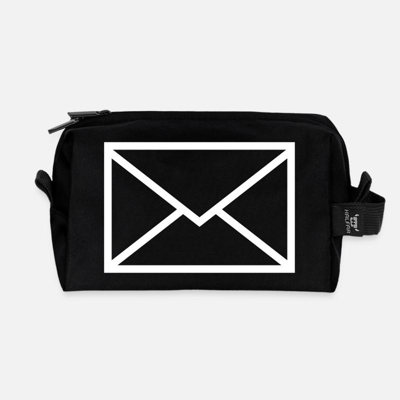 Brief - Recycelte Kulturtasche - Schwarz