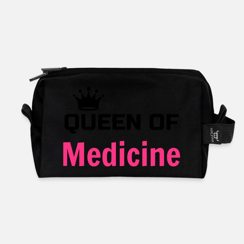 Arzt / Medizin / Ärztin / doctor - Recycelte Kulturtasche - Schwarz