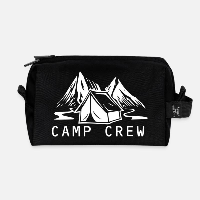 Camp Crew - Recycelte Kulturtasche - Schwarz