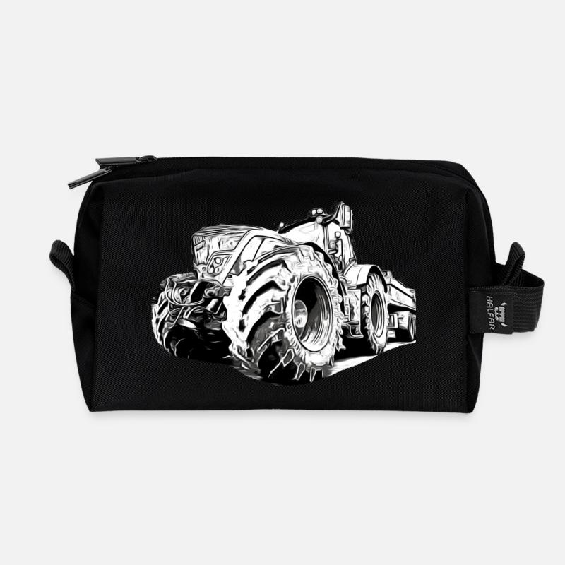 Tractor - Recycled Toiletry Zip Bag - black
