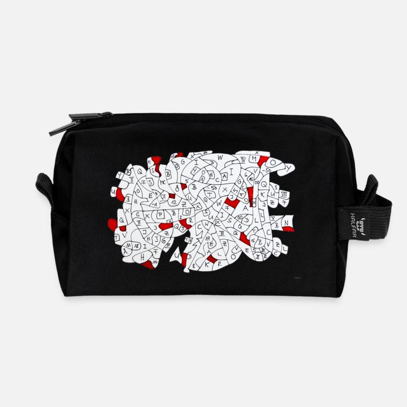I Do It My Way - Recycelte Kulturtasche - Schwarz