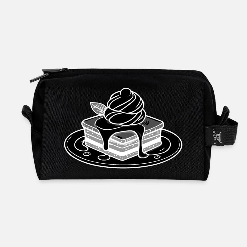 Hot Brownie - Recycelte Kulturtasche - Schwarz