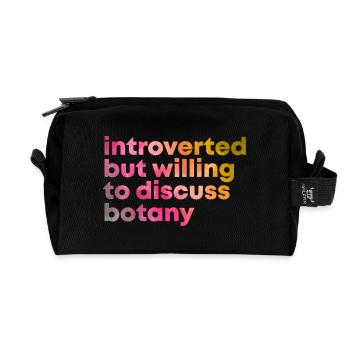 Botany - Recycled Toiletry Zip Bag - black - Front