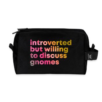 Gnom - Recycelte Kulturtasche - Schwarz - Vorne