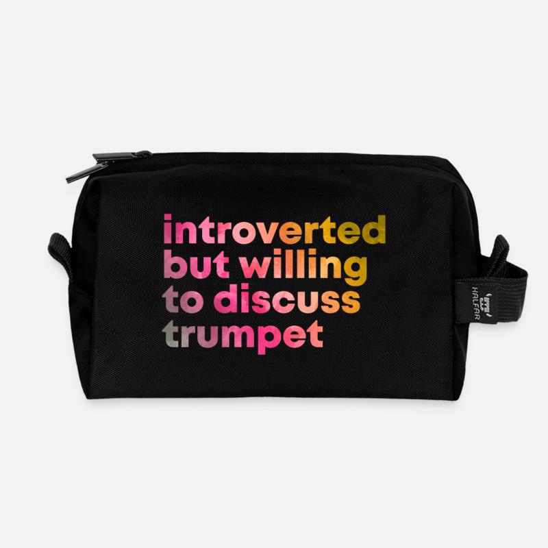 Trompete - Recycelte Kulturtasche - Schwarz