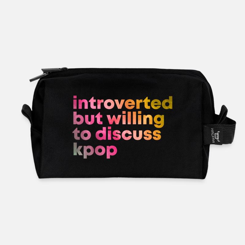 K Pop - Trousse de toilette en tissu recyclé - noir
