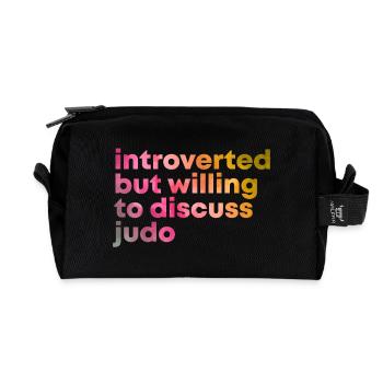 Judo - Recycelte Kulturtasche - Schwarz - Vorne