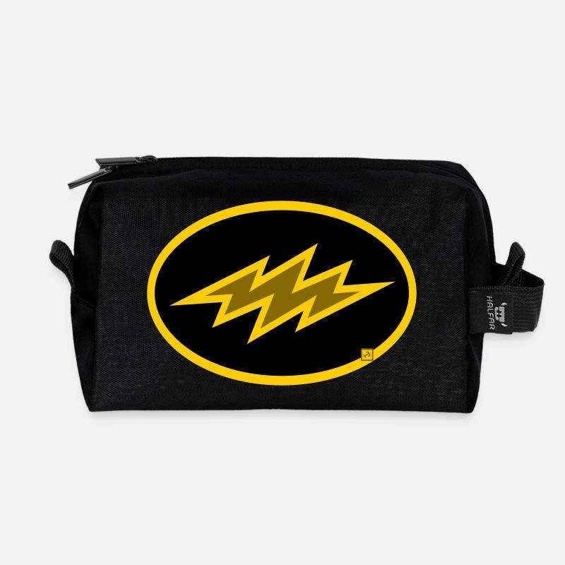 bolt - Recycled Toiletry Zip Bag - black