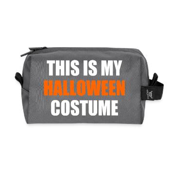 this is my halloween costume - Trousse de toilette en tissu recyclé - anthracite - Devant