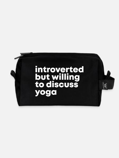 yoga - Trousse de toilette en tissu recyclé - noir