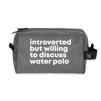 Wasserball - Recycelte Kulturtasche - Anthrazit - Vorne