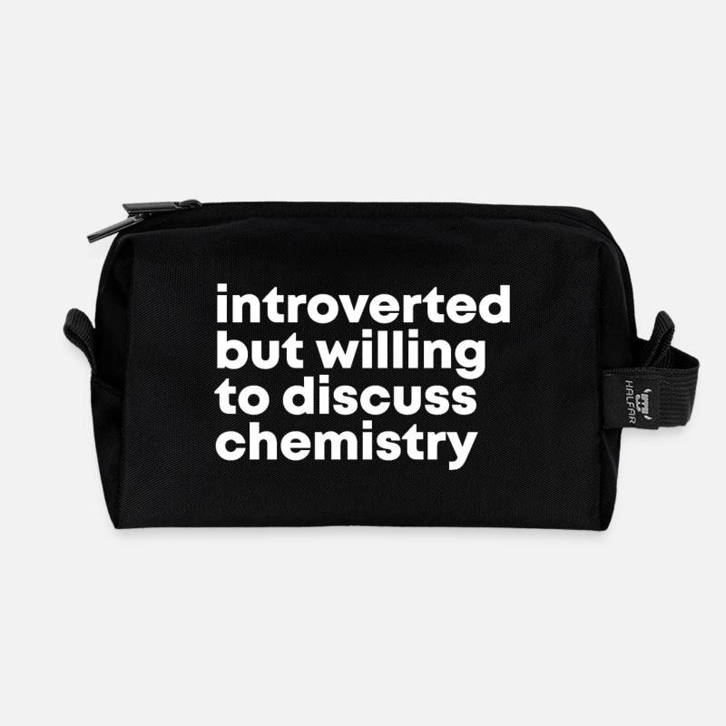 Chemie - Recycelte Kulturtasche - Schwarz