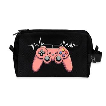 Gamer Jeux vidéo Console Gaming Anniversaire Jeux - Trousse de toilette en tissu recyclé - noir - Devant