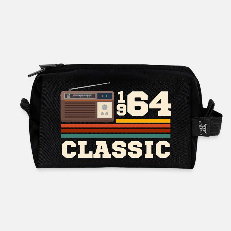 Jubiläum 1964 Retro-Klassiker - Recycelte Kulturtasche - Schwarz