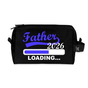 Father 2026 will soon become reality - Recycled Toiletry Zip Bag - black - Front
