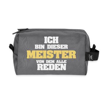 Maître de métier - Trousse de toilette en tissu recyclé - anthracite - Devant