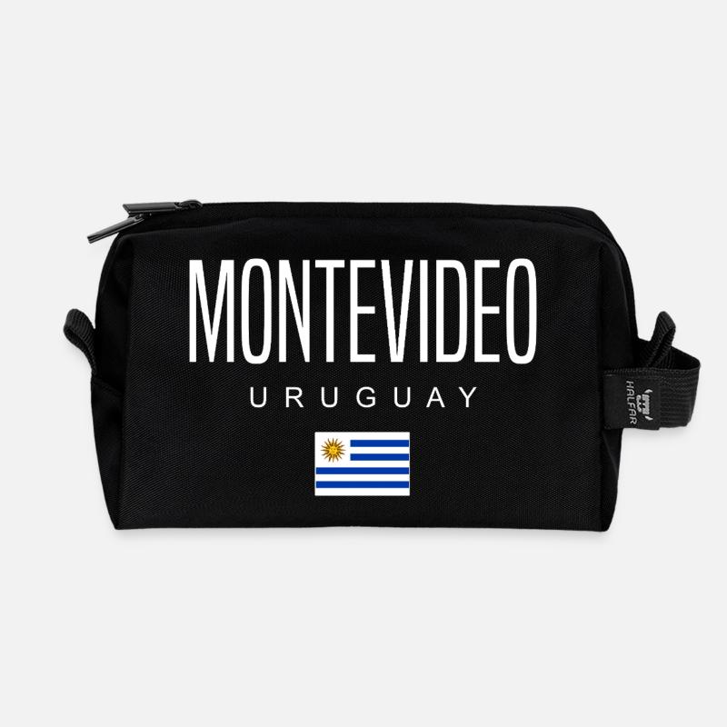 Montevideo Uruguay Uruguayer - Recycelte Kulturtasche - Schwarz