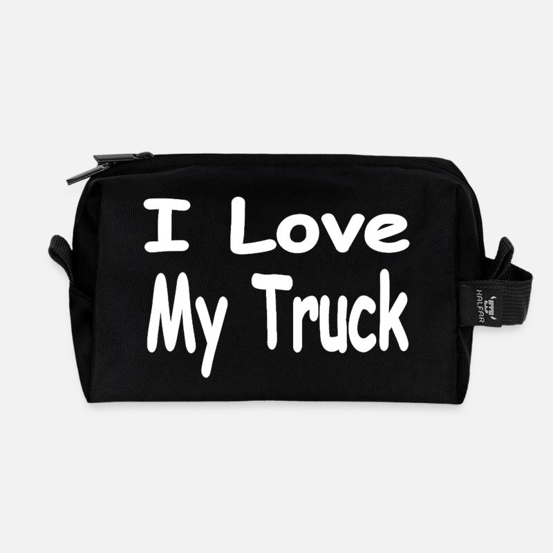 Truck - Recycelte Kulturtasche - Schwarz