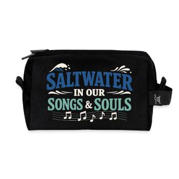 Communauté de musique folk Shanty Crew - Trousse de toilette en tissu recyclé - noir - Devant