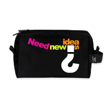 Need New Ideas Color Burst - Recycled Toiletry Zip Bag - black - Front