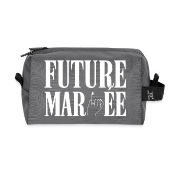 Bride-to-be Humor Party Bachelorette - Recycled Toiletry Zip Bag - anthracite - Front