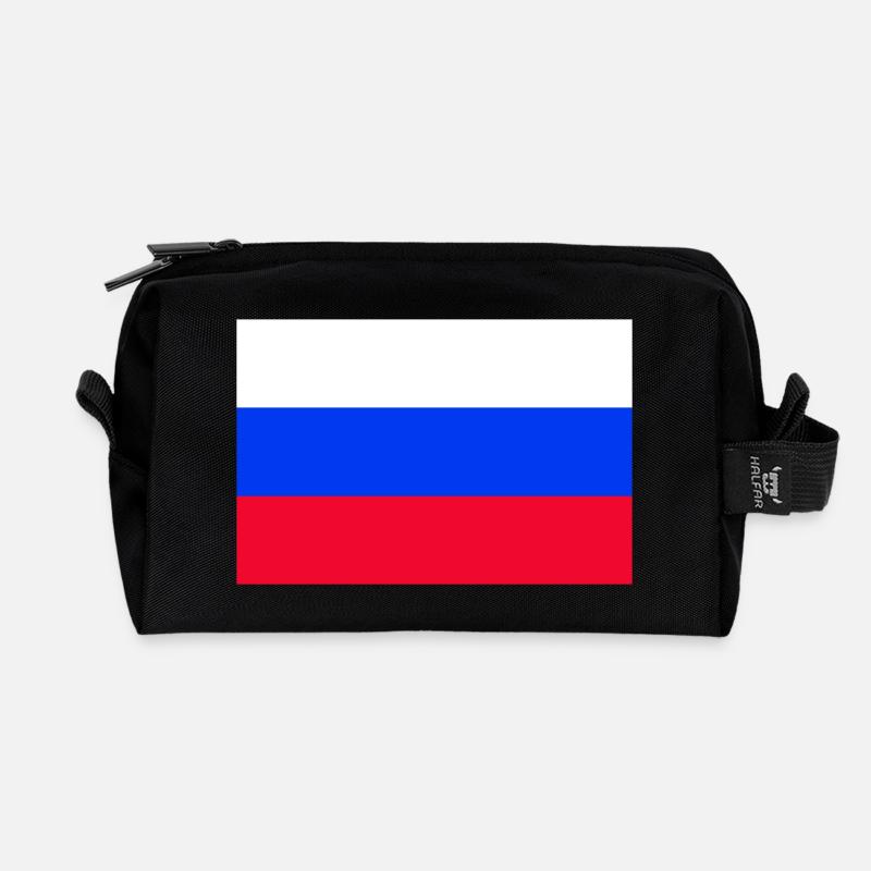 Russland - Recycelte Kulturtasche - Schwarz