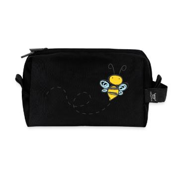 94 bie - Trousse de toilette en tissu recyclé - noir - Devant