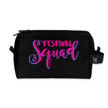 Festival Squad - Trousse de toilette en tissu recyclé - noir - Devant