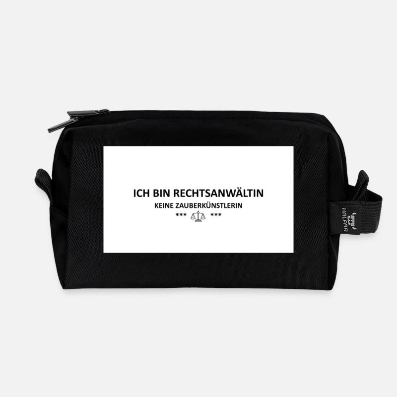 RECHTSANWÄLTIN - Recycelte Kulturtasche - Schwarz
