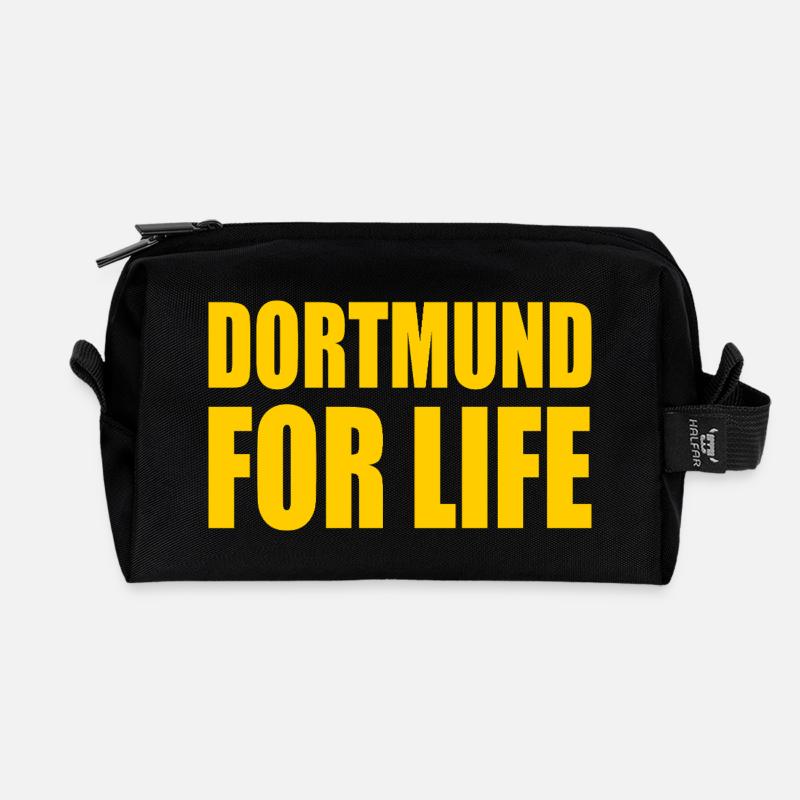 dortmund for life - Recycelte Kulturtasche - Schwarz