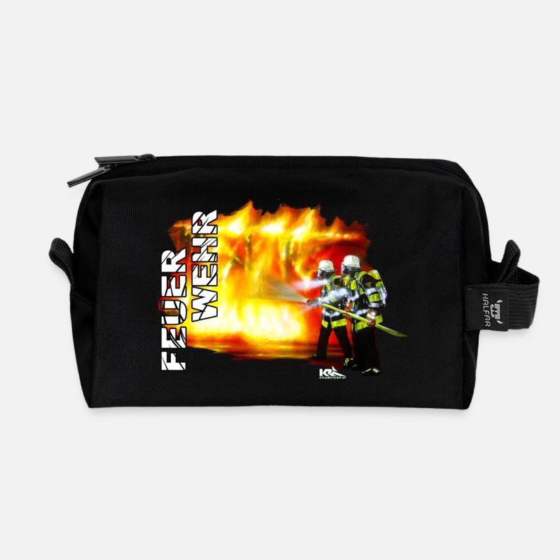 BFM Feuerwehr - Recycelte Kulturtasche - Schwarz