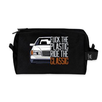 FTP Style Retro Car Classic Silhoeutte - Recycled Toiletry Zip Bag - black - Front